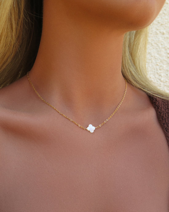 White Clover Necklace