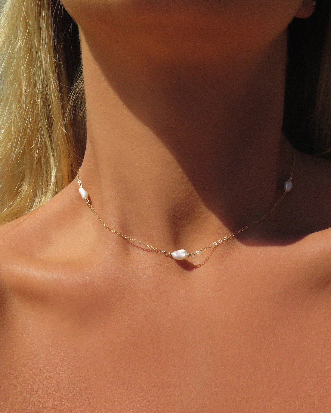 Monaco Triple Freshwater Pearl Necklace