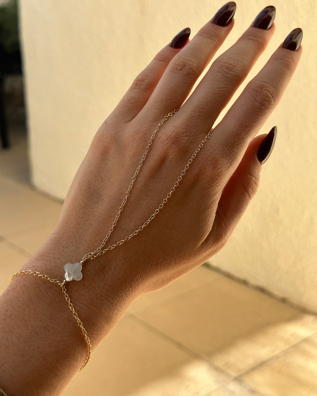 White Clover Hand Chain