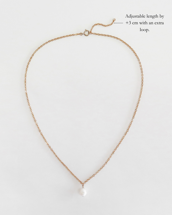 Large Birthstone Necklace - 14K Yellow Gold Fill