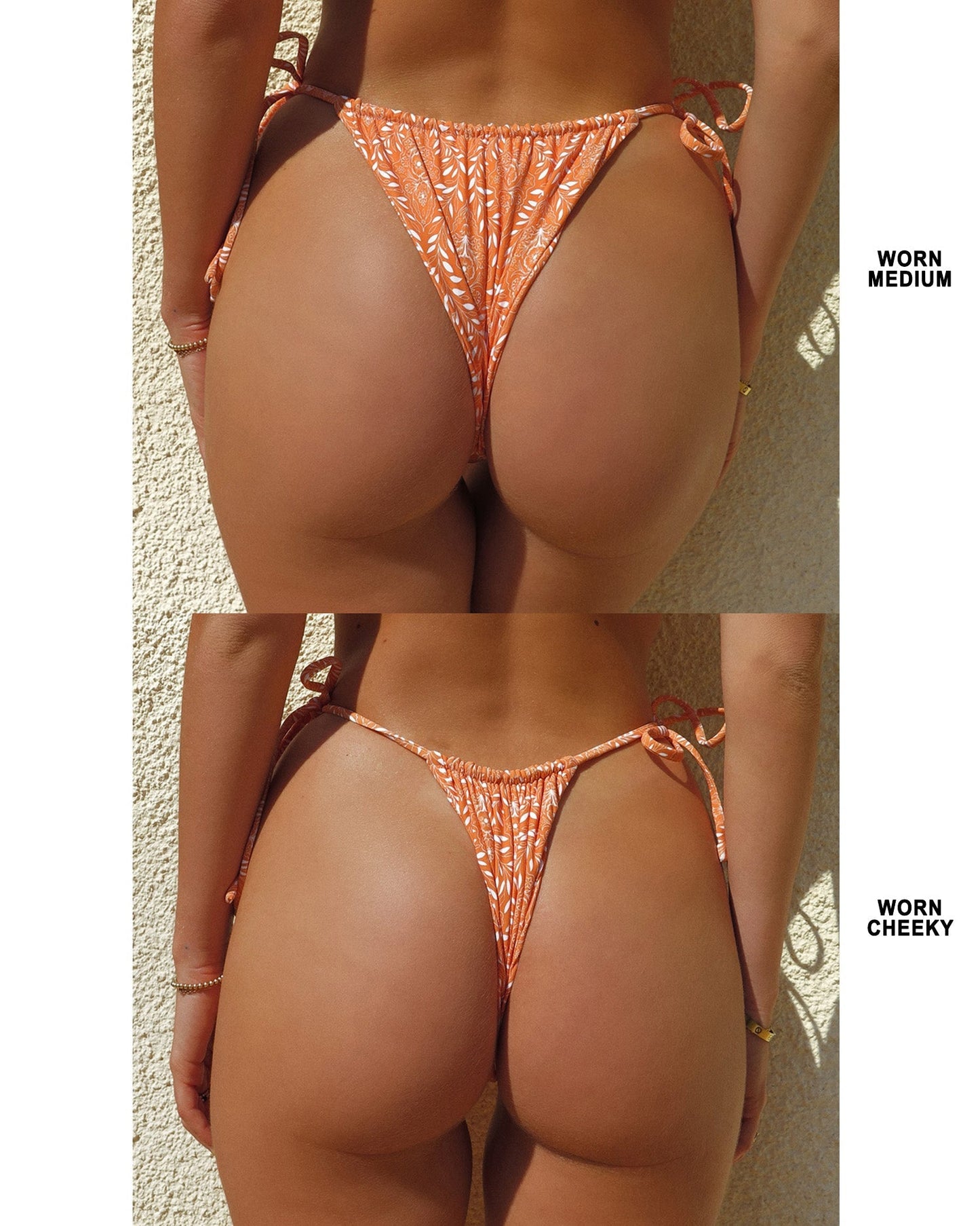 AMBITIOUS BIKINI BOTTOM - Tangerine - Littl Swim