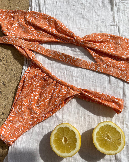 FIERCE BIKINI BOTTOM - Tangerine - Littl Swim